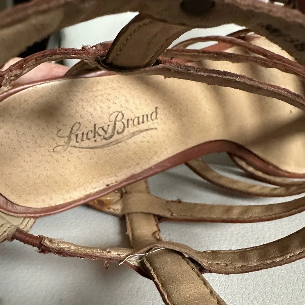 Lucky Brand “Lizbethe” Caged Sandal - Size 8. - Picture 4 of 8